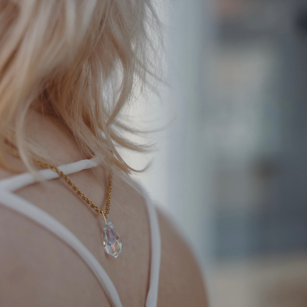 アクセサリー crystal ribbon chain necklace Crystal Ribbon Necklace For Women | J.Crew