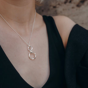 Silver Triple Ring necklace