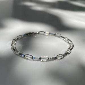 Silver chunky bracelet