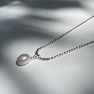 Silver Round Snake necklace