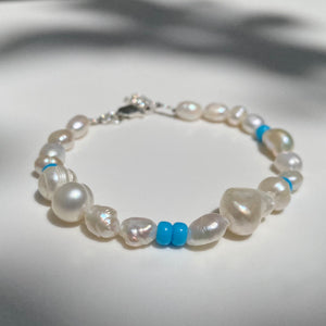 Silver Pearl bracelet