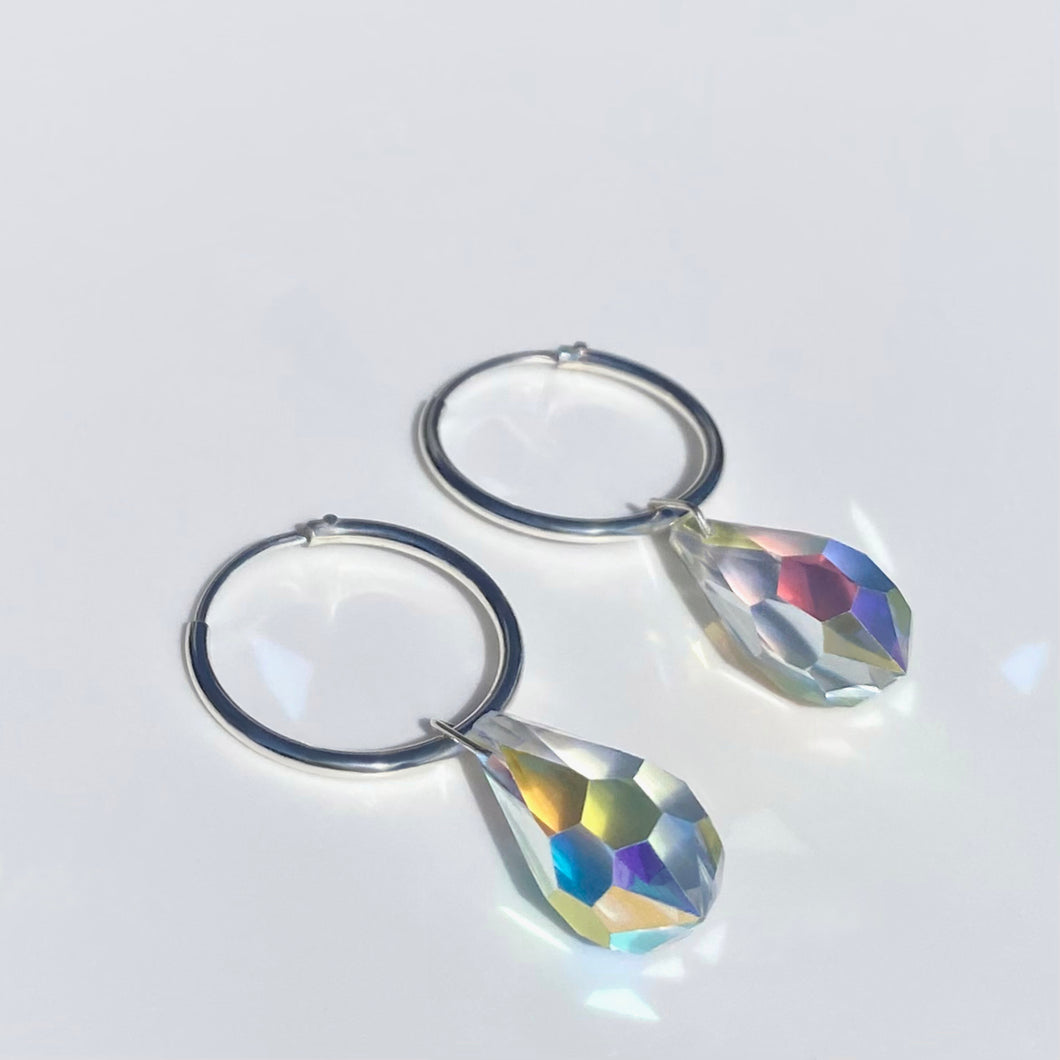 Silver Magic Creole earrings