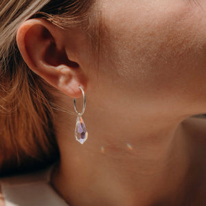 Silver Magic Creole earrings