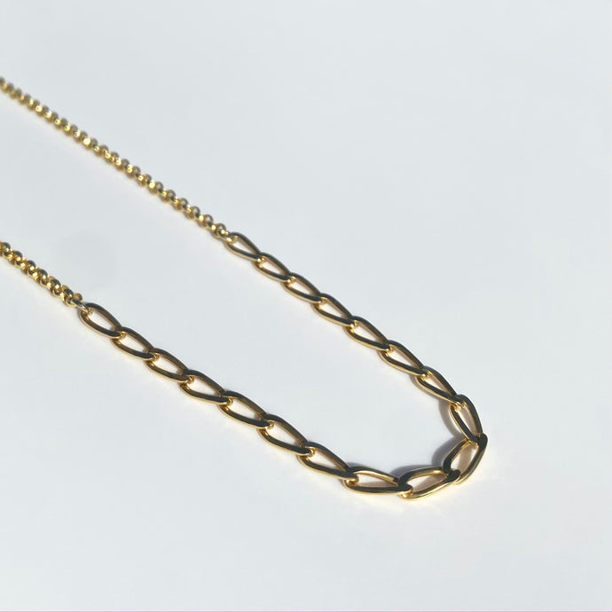 Gold Mixed Chain necklace