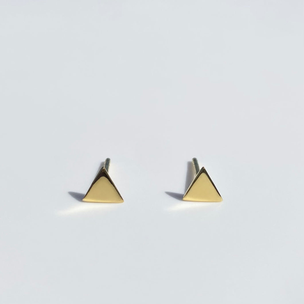 Gold Triangle earrings