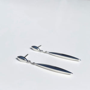 Silver Pendant Drop earrings
