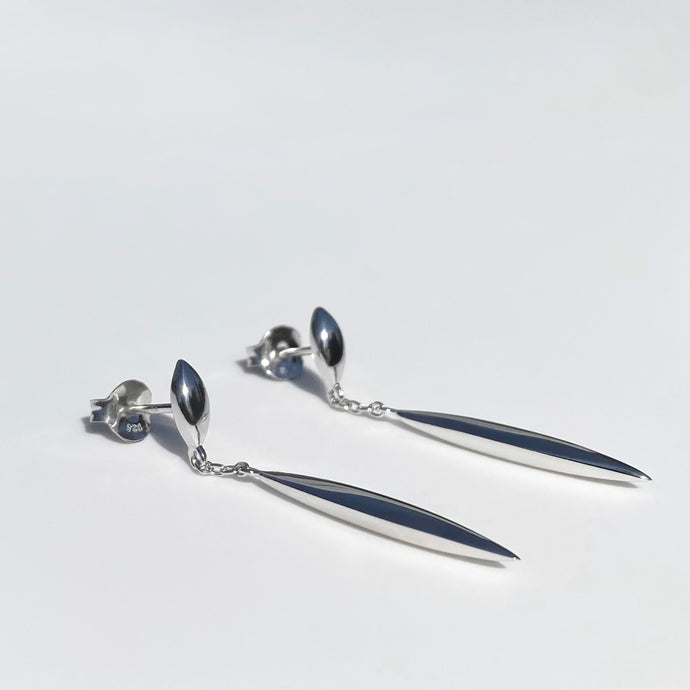 Silver Pendant Drop earrings