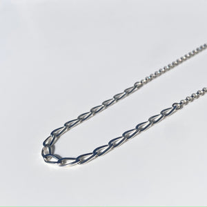 Silver Mixed Chain necklace