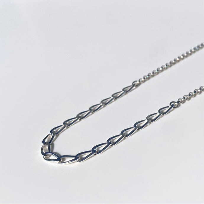Silver Mixed Chain necklace