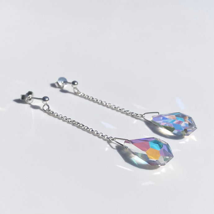 Silver Magic Drop earrings