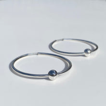 Load image into Gallery viewer, Silver Maxi Creole earrings