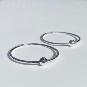 Silver Maxi Creole earrings