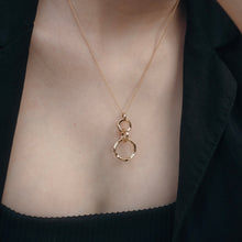 Load image into Gallery viewer, Gold Triple Ring necklace