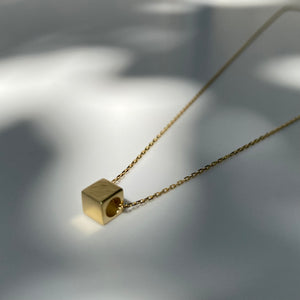 Gold Dice necklace