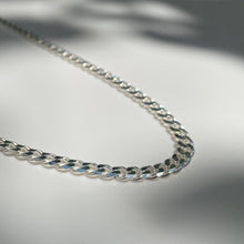 Load image into Gallery viewer, Silver Cuban necklace