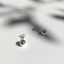 Load image into Gallery viewer, Silver Krystle ball stud earrings