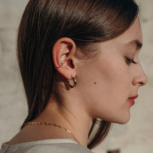 Gold Pearl ear cuff