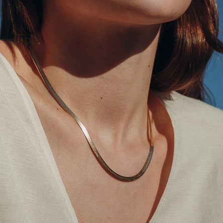 Gold Snake necklace