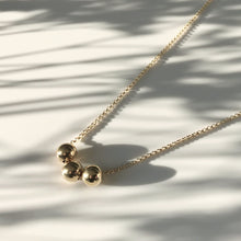 Load image into Gallery viewer, Gold Krystle ball necklace