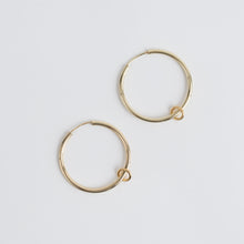 Load image into Gallery viewer, Gold Creole Ring earrings