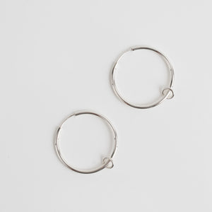 Silver Creole Ring earrings