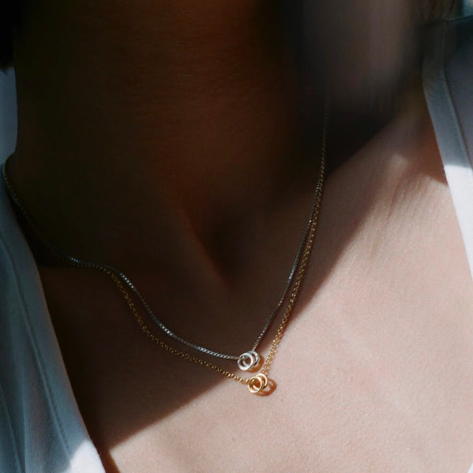 Gold Mini Rings necklace