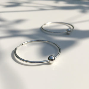 Silver Maxi Creole earrings