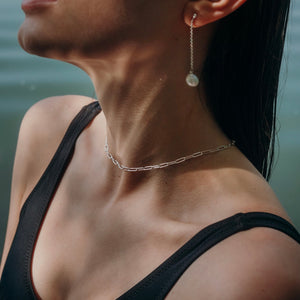 Silver Pearl Drop earrings