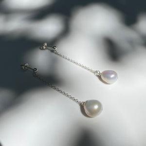 Silver Pearl Drop earrings