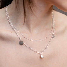 Load image into Gallery viewer, Silver Bead necklace